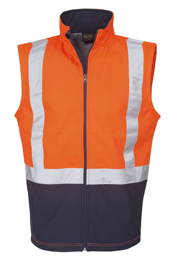 Hi Vis soft shell vest, night use